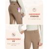 imagebaleaf Girls Riding Pants Kids Equestrian Breeches KneePatch Zip Pocket Horseback TightsFleece Linedbrown