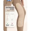 imagebaleaf Girls Riding Pants Kids Equestrian Breeches KneePatch Zip Pocket Horseback TightsFleece Linedbrown