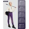 imagebaleaf Girls Riding Pants Kids Equestrian Breeches KneePatch Zip Pocket Horseback TightsFleece Lineddeep Purple