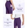imagebaleaf Girls Riding Pants Kids Equestrian Breeches KneePatch Zip Pocket Horseback TightsFleece Lineddeep Purple