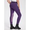 imagebaleaf Girls Riding Pants Kids Equestrian Breeches KneePatch Zip Pocket Horseback TightsPurple