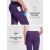 imagebaleaf Girls Riding Pants Kids Equestrian Breeches KneePatch Zip Pocket Horseback TightsPurple