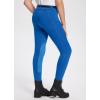 imagebaleaf Girls Riding Pants Kids Equestrian Breeches KneePatch Zip Pocket Horseback TightsQuartz Blue