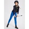 imagebaleaf Girls Riding Pants Kids Equestrian Breeches KneePatch Zip Pocket Horseback TightsQuartz Blue