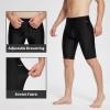 imagebaleaf Men Swim Jammer Athletic Swimming Swimsuit Competition Training Team Swimwear Lap Racing BlackBlack 2