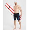imagebaleaf Men Swim Jammer Athletic Swimming Swimsuit Competition Training Team Swimwear Lap Racing BlackNavy 2