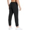 imagebaleaf Mens 27quot Cotton Sweatpants Sports Running Hiking Joggers Pants Lightweight Lounge Pocketed Pajamas 78 LengthAblack
