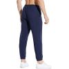 imagebaleaf Mens 27quot Cotton Sweatpants Sports Running Hiking Joggers Pants Lightweight Lounge Pocketed Pajamas 78 LengthAnavy Blue