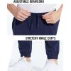 imagebaleaf Mens 27quot Cotton Sweatpants Sports Running Hiking Joggers Pants Lightweight Lounge Pocketed Pajamas 78 LengthAnavy Blue