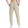 imagebaleaf Mens 27quot Cotton Sweatpants Sports Running Hiking Joggers Pants Lightweight Lounge Pocketed Pajamas 78 LengthBblackkhaki