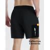 imagebaleaf Mens 7quot Athletic Shorts Quick Dry Running Workout Gym Linerless Shorts with Zipper Pockets Lightweight SportsBlack