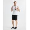 imagebaleaf Mens 7quot Athletic Shorts Quick Dry Running Workout Gym Linerless Shorts with Zipper Pockets Lightweight SportsBlack