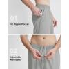 imagebaleaf Mens 7quot Athletic Shorts Quick Dry Running Workout Gym Linerless Shorts with Zipper Pockets Lightweight SportsRhino Gray