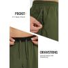 imagebaleaf Mens 7quot Running Shorts Quick Dry Workout Athletic Gym Shorts with Zipper Pockets01army Green