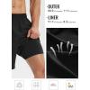 imagebaleaf Mens 7quot Running Shorts Quick Dry Workout Athletic Gym Shorts with Zipper Pockets01black