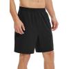 imagebaleaf Mens 7quot Running Shorts Quick Dry Workout Athletic Gym Shorts with Zipper Pockets01black