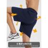 imagebaleaf Mens 7quot Running Shorts Quick Dry Workout Athletic Gym Shorts with Zipper Pockets01navy