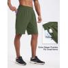 imagebaleaf Mens Athletic Running Shorts 9quot Quick Dry Workout Gym Shorts Lightweight Mesh 2 in 1 Shorts with Zipper PocketsArmy Green