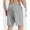 imagebaleaf Mens Athletic Running Shorts 9quot Quick Dry Workout Gym Shorts Lightweight Mesh 2 in 1 Shorts with Zipper PocketsGray