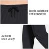 imagebaleaf Mens Fleece Lined Water Resistant Pants Winter Thermal Sweatpants with Zipper Pockets Warm Open BottomBlack