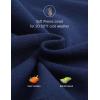imagebaleaf Mens Fleece Lined Water Resistant Pants Winter Thermal Sweatpants with Zipper Pockets Warm Open BottomBlue
