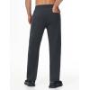 imagebaleaf Mens Fleece Lined Water Resistant Pants Winter Thermal Sweatpants with Zipper Pockets Warm Open BottomCharcoal