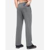 imagebaleaf Mens Fleece Lined Water Resistant Pants Winter Thermal Sweatpants with Zipper Pockets Warm Open BottomDark Grey