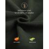 imagebaleaf Mens Fleece Lined Water Resistant Pants Winter Thermal Sweatpants with Zipper Pockets Warm Open BottomGreen