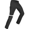 imagebaleaf Mens Hiking Convertible Pants Water Resistant Lightweight Quick Dry Cargo Elastic Waist Outdoor with Zip PocketsBlack