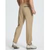imagebaleaf Mens Hiking Pants Lightweight Quick Dry Water Resistant Elastic Waist Cargo Pants with Zip Pockets for OutdoorShroom Taupe
