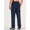 imagebaleaf Mens Hiking Pants Water Resistant Cargo Quick Dry Travel Elastic Waist with Zip Pockets UPF 50 for Work RunningNavy Blue