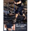 imagebaleaf Mens Hiking Pants Water Resistant Convertible Cargo Capri Roll Up Capri UPF50 Zipper Pockets Clothing TravelNavy Blue
