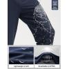 imagebaleaf Mens Hiking Pants Water Resistant Convertible Cargo Capri Roll Up Capri UPF50 Zipper Pockets Clothing TravelNavy Blue