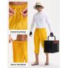 imagebaleaf Mens Hiking Pants Water Resistant Convertible Cargo Capri Roll Up Capri UPF50 Zipper Pockets Clothing TravelStarfruit