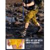 imagebaleaf Mens Hiking Pants Water Resistant Convertible Cargo Capri Roll Up Capri UPF50 Zipper Pockets Clothing TravelStarfruit