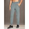imagebaleaf Mens Joggers Pants Athletic Workout Track Running Gym Lightweight Quick Dry Tapered Jogger Zipper PocketsClassiclight Gray