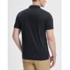 imagebaleaf Mens Long Sleeve Golf Shirt Collared Shirts Polo UPF 50 Lightweight Quick Dry Work Casual OutdoorBlack