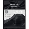 imagebaleaf Mens Long Sleeve Golf Shirt Collared Shirts Polo UPF 50 Lightweight Quick Dry Work Casual OutdoorBlack