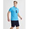 imagebaleaf Mens Long Sleeve Golf Shirt Collared Shirts Polo UPF 50 Lightweight Quick Dry Work Casual OutdoorBlue