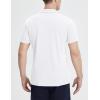 imagebaleaf Mens Long Sleeve Golf Shirt Collared Shirts Polo UPF 50 Lightweight Quick Dry Work Casual OutdoorWhite