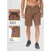 imagebaleaf Mens Mountain Bike Shorts 3D Padded Loosefit MTB Cycling Bicycle Lightweight Zipper PocketsBrown