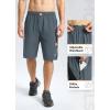 imagebaleaf Mens Mountain Bike Shorts 3D Padded Loosefit MTB Cycling Bicycle Lightweight Zipper PocketsSteel Gray