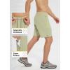 imagebaleaf Mens Mountain Bike Shorts Padded Loosefit MTB Cycling Bicycle Lightweight Zipper Pockets UPF50Green