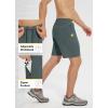 imagebaleaf Mens Mountain Bike Shorts Padded Loosefit MTB Cycling Bicycle Lightweight Zipper Pockets UPF50Grey