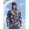 imagebaleaf Mens Rash Guard with Kangaroo Pocket UPF 50 Swim Shirts Long Sleeve Water Sun Protection Hoodie SwimsuitBlack Coconut