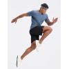 imagebaleaf Mens Running Shorts 7quot Quick Dry Athletic Workout 2 in 1 with Liner Lightweight Gym with Zipper Pocket UPF50Black