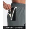 imagebaleaf Mens Running Shorts 7quot Quick Dry Athletic Workout 2 in 1 with Liner Lightweight Gym with Zipper Pocket UPF50Dark Gray