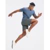 imagebaleaf Mens Running Shorts 7quot Quick Dry Athletic Workout 2 in 1 with Liner Lightweight Gym with Zipper Pocket UPF50Dark Gray