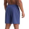 imagebaleaf Mens Running Shorts 7quot Quick Dry Athletic Workout 2 in 1 with Liner Lightweight Gym with Zipper Pocket UPF50Navy Blue