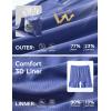 imagebaleaf Mens Running Shorts 7quot Quick Dry Athletic Workout 2 in 1 with Liner Lightweight Gym with Zipper Pocket UPF50Navy Blue